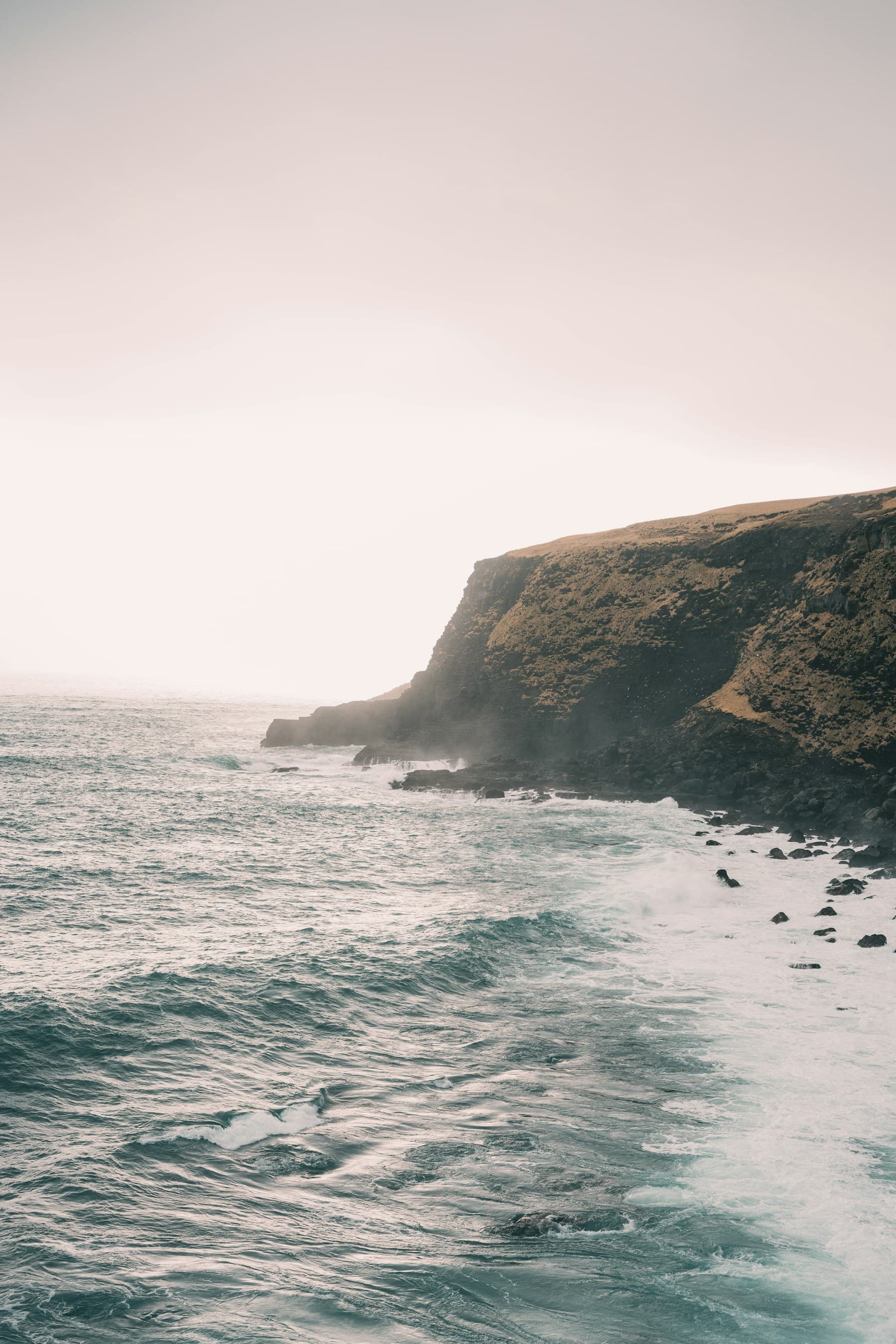 A dramatic coastline